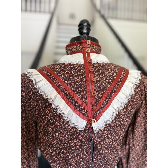 Vintage Victorian Edwardian Prairie Pioneer Dress Reenactment History Costume - Picture 9 of 11